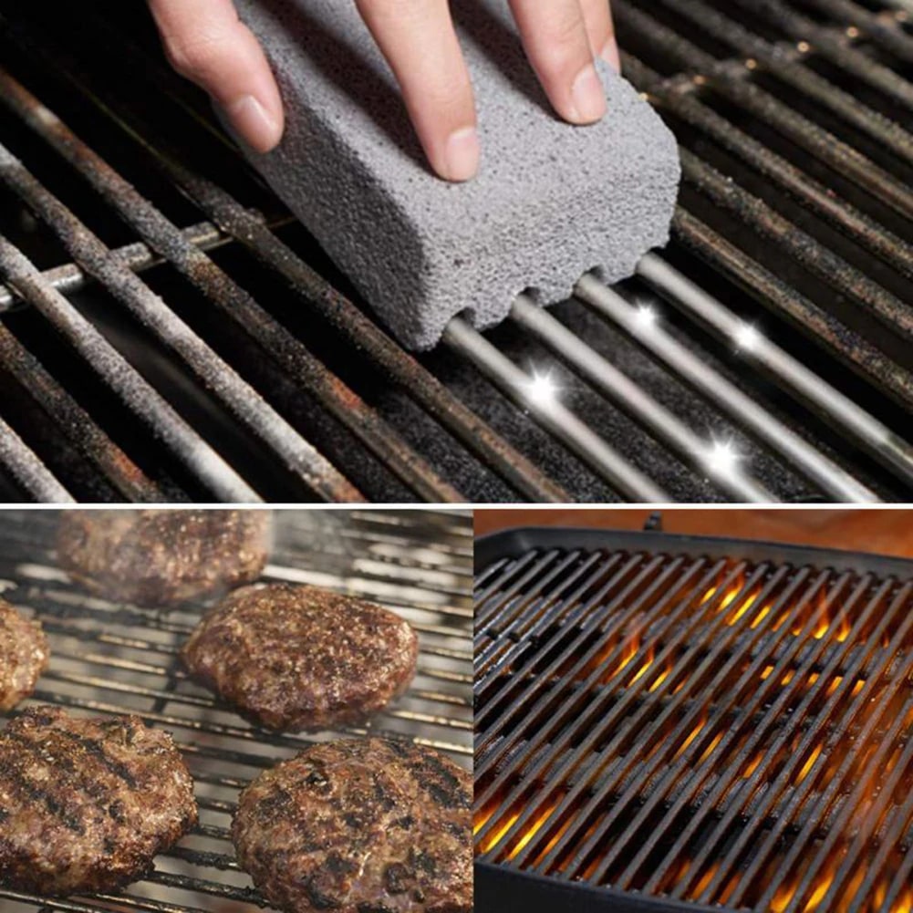 Pumice BBQ Grill Cleaning Brick 10 x 7 x 4cm, 1, 5 or 10 Pack