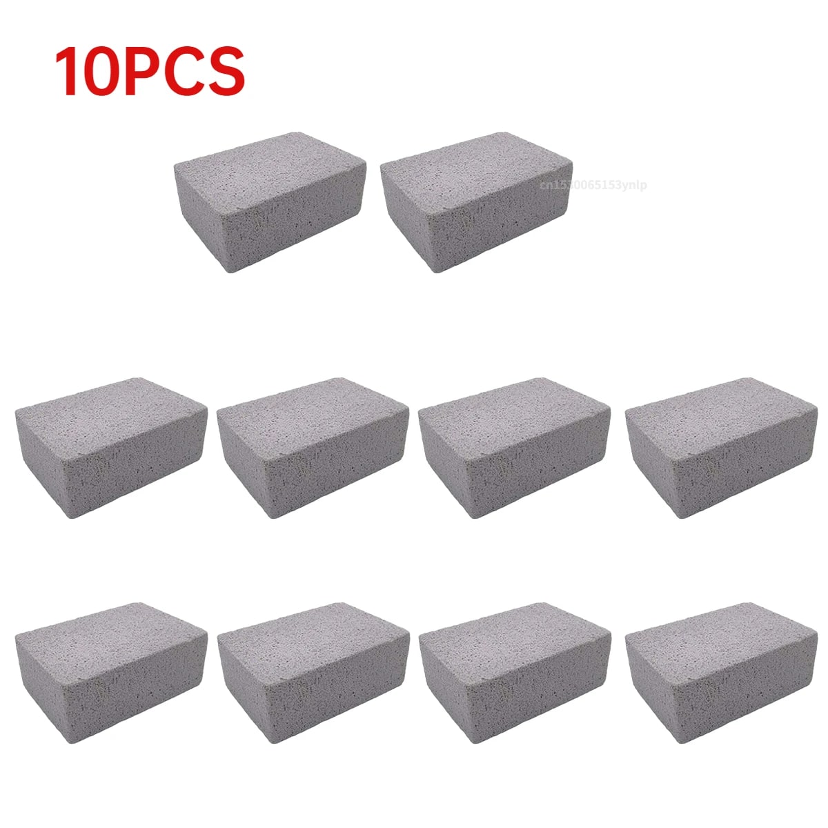 Pumice BBQ Grill Cleaning Brick 10 x 7 x 4cm, 1, 5 or 10 Pack - 10PCS