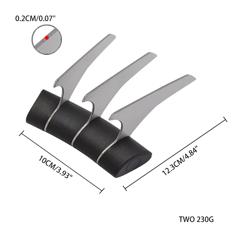 Stainless Steel BBQ Meat Shredder Claws, 2-Piece Pulled Pork Fork Set