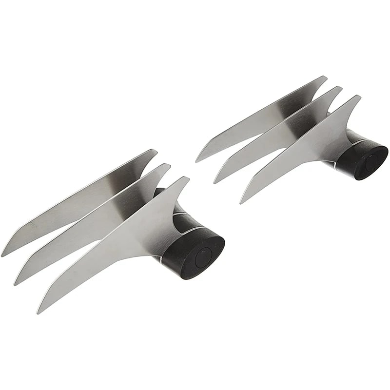 Stainless Steel BBQ Meat Shredder Claws, 2-Piece Pulled Pork Fork Set