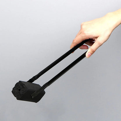 Metal Charcoal and Firewood Tongs, 30cm, with Shaped Gripping Ends