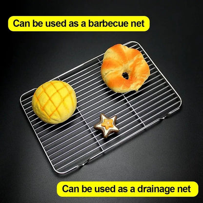 Stainless Steel Cooling Rack and Barbecue Rack, 9 Sizes, 1.5cm High