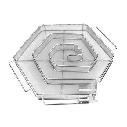 Metal Mesh Cold Smoke Generator for Barbecue, 4 Shape Options - Hexagon