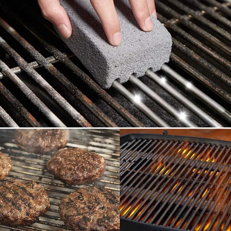 BBQ Grill Cleaning Brick High-Pressure Sponge 10 x 7 x 4cm