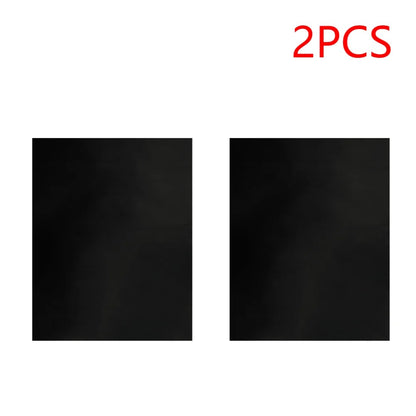 BBQ Grill Mat, Black Rubber Non-Stick Heat-Resistant Barbecue Sheet, 33 x 40cm or 40 x 50c - 2 pcs 33x40cm