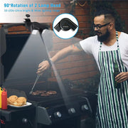 Portable LED BBQ Grill Light, 90° Adjustable, 10 LEDs, 100 lm, 2 Pack