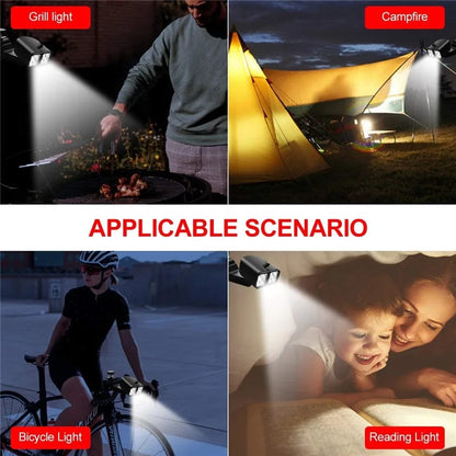 Portable LED BBQ Grill Light, 90° Adjustable, 10 LEDs, 100 lm, 2 Pack