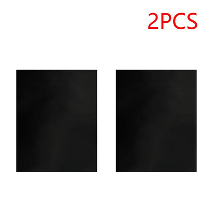 Non-Stick BBQ Grill Mat 40 x 50cm Glass Fiber Fabric, Black, Reusable - 2 PCS