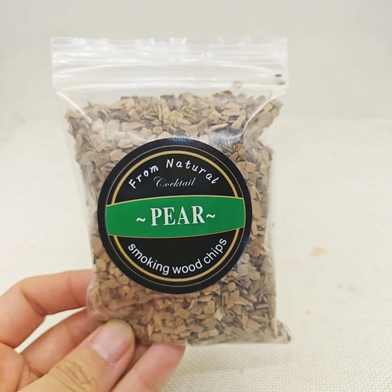 Wood Smoking Chips for Barbecue Meat Smoking, 50g Bags, Apple, Oak, Cherry & More - pear 1pcs