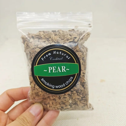 Wood Smoking Chips for Barbecue Meat Smoking, 50g Bags, Apple, Oak, Cherry & More - pear 1pcs