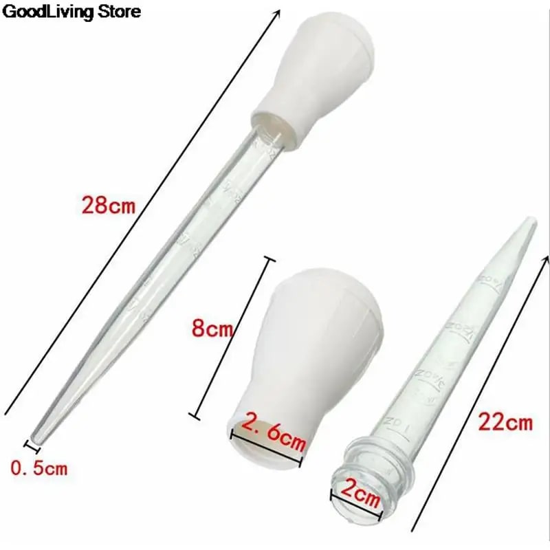 30ml Plastic BBQ Basting Pipette, 28cm Cooking Oil Dropper