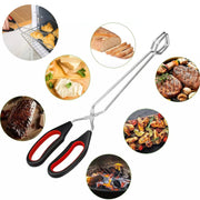 FSMHOME Barbecue Scissor Tongs with Long Handle, S, M or L