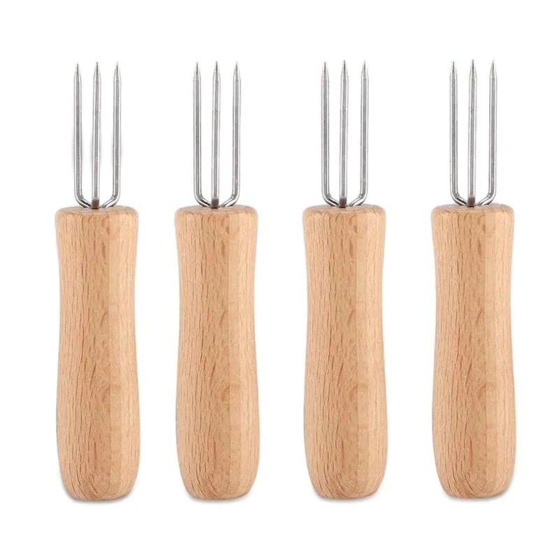 Stainless Steel Corn Holders for Barbecues and Outdoor Serving, 2/4/8/16 Pack