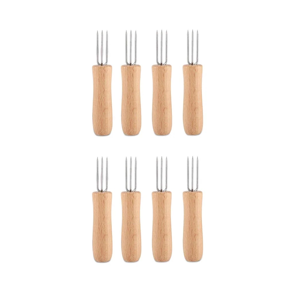Stainless Steel Corn Holders for Barbecues and Outdoor Serving, 2/4/8/16 Pack - 8pcs