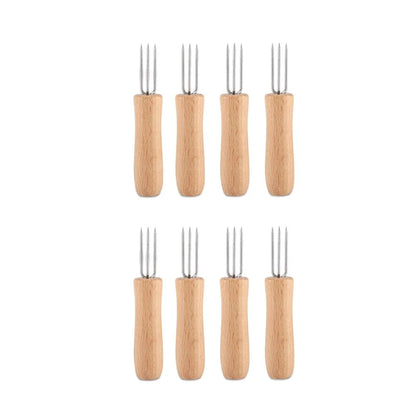 Stainless Steel Corn Holders for Barbecues and Outdoor Serving, 2/4/8/16 Pack - 8pcs