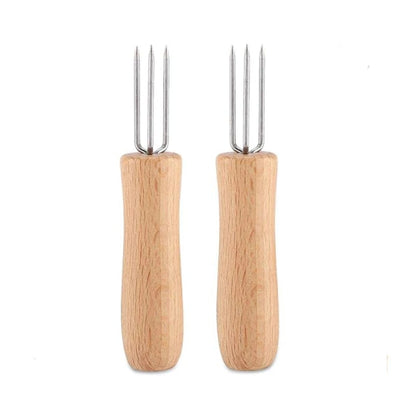 Stainless Steel Corn Holders for Barbecues and Outdoor Serving, 2/4/8/16 Pack - 2pcs