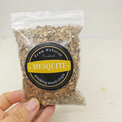 Natural Wood Smoking Chips for BBQ, Cocktails and Drinks, Mixed Packs - 1pcs mesquite