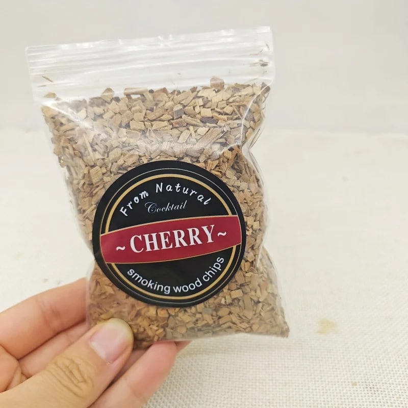 Natural Wood Smoking Chips for BBQ, Cocktails and Drinks, Mixed Packs - 1pcs cherry