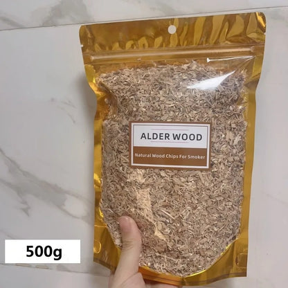 Natural BBQ Wood Smoker Chips, 125g, 250g or 500g, 10 Wood Options - 500g alder
