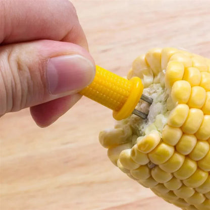 Stainless Steel Corn Holders, Yellow, 10, 20 or 30 Pack