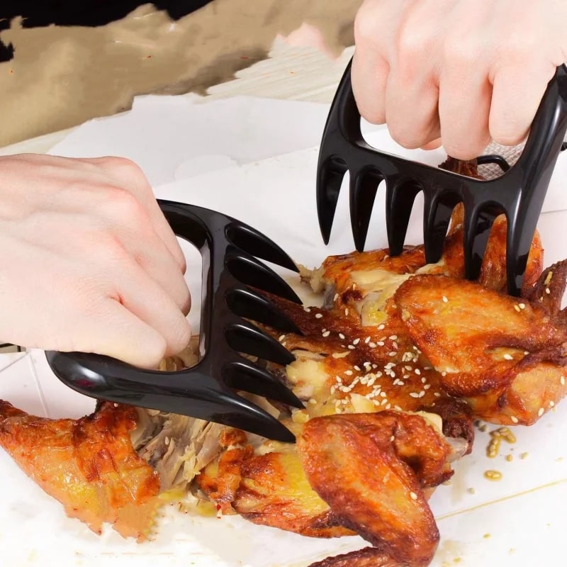 Meat Shredder Forks, Black PP Bear Claws for Pulled Pork and BBQ