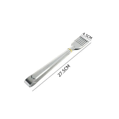 Stainless Steel BBQ Food Tongs with Perforated Serving Ends, S, M or L - L