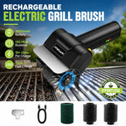 Rechargeable Electric BBQ Grill Brush, 1100 RPM, 2000mAh, Type-C