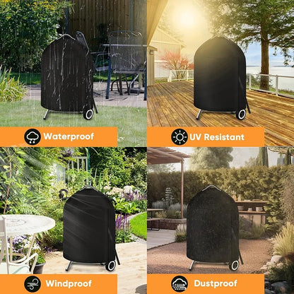 210D BBQ Cover with Handle, Waterproof UV-Resistant Grill Cover, 2 Sizes