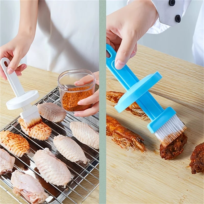 Silicone Basting Brush with Cover for BBQ, Baking and Pancakes