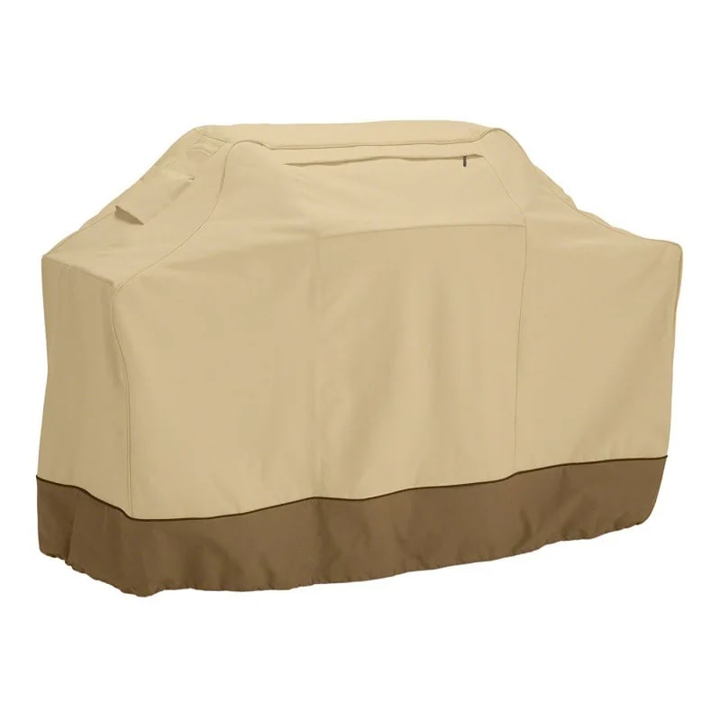 600D Beige BBQ Grill Cover, Oxford Fabric, 145 x 61 x 117cm or 170 x 61 x 117cm