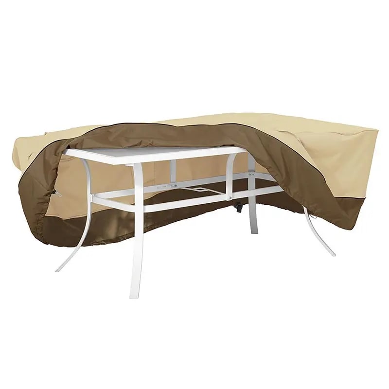 600D Beige BBQ Grill Cover, Oxford Fabric, 145 x 61 x 117cm or 170 x 61 x 117cm