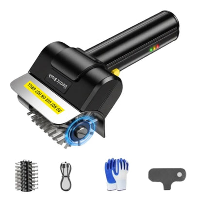 Electric Grill Brush, USB Rechargeable Stainless Steel BBQ Cleaner - with 1Pc Brush Head
