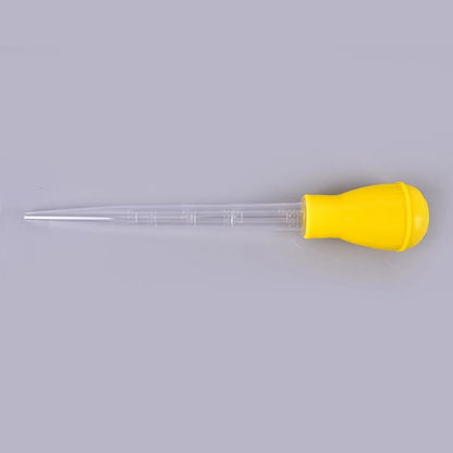 YOWEI Poultry Baster Syringe Pump 28cm 30ml Rubber & Plastic BBQ Tool - Yellow