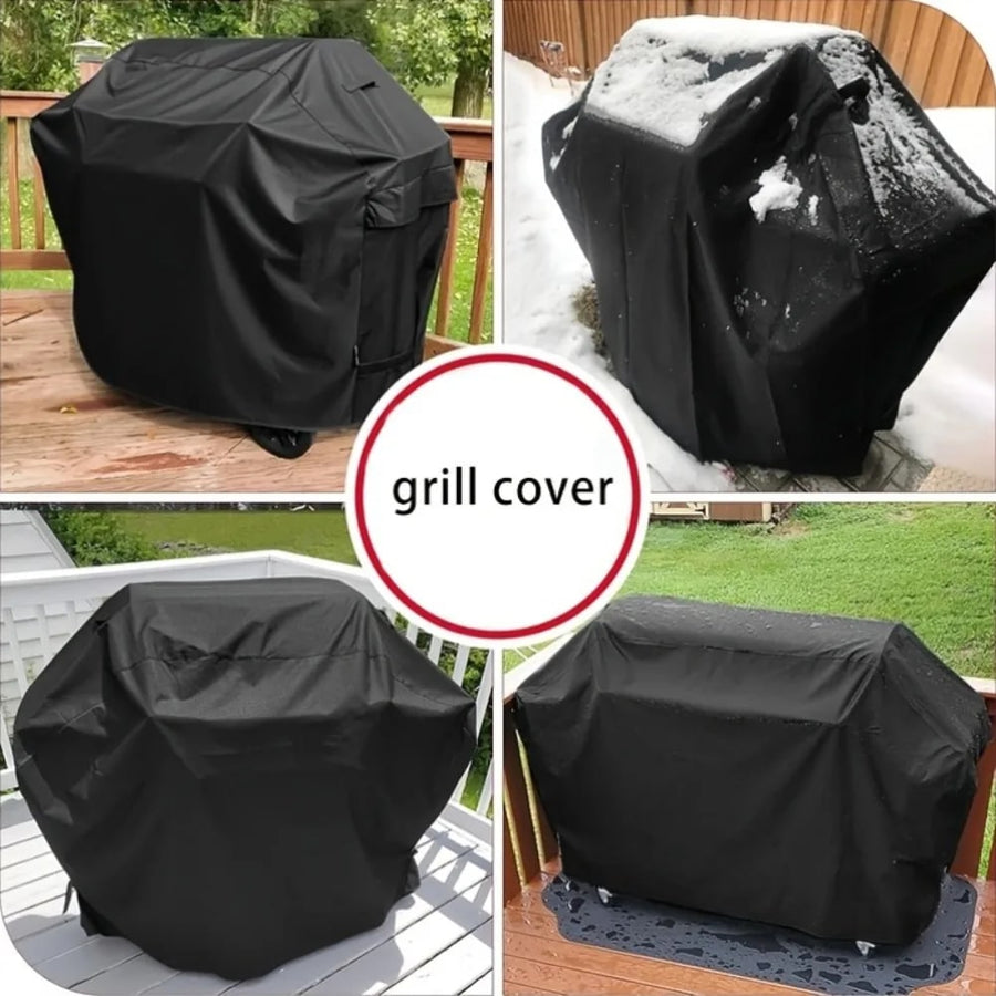 Outdoor BBQ Grill Cover, Waterproof UV-Resistant, 5 Size Options
