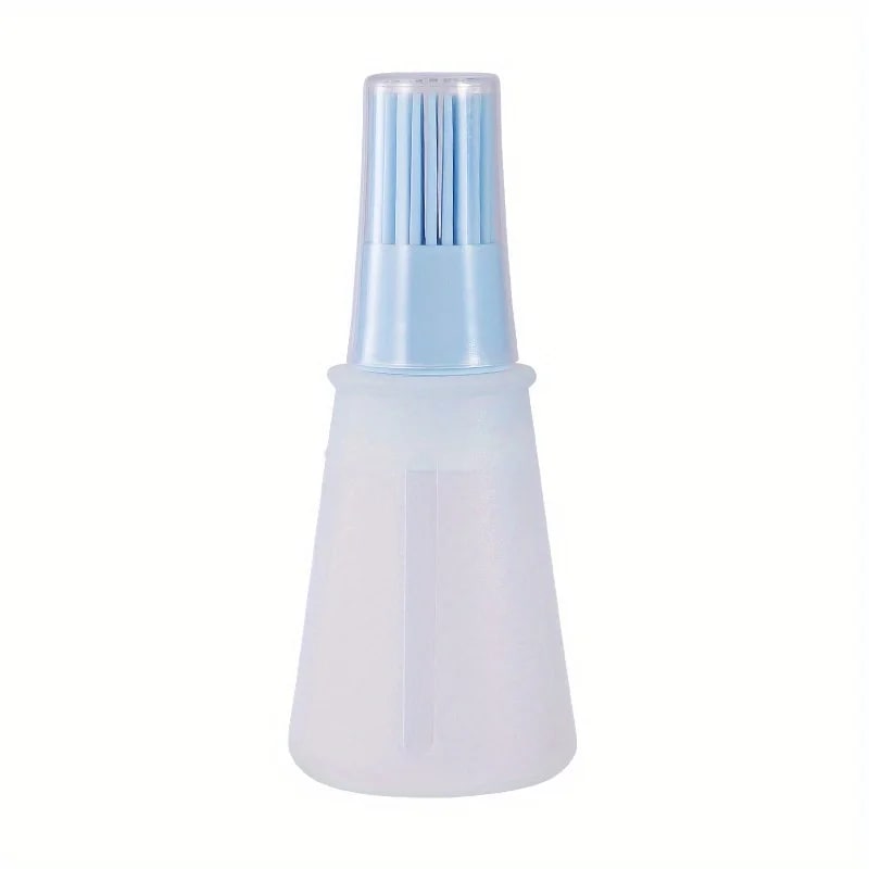 Rubber BBQ Oil Dispenser Basting Brush, 1 or 3 Piece, Blue, Pink or Green - Blue 1pc