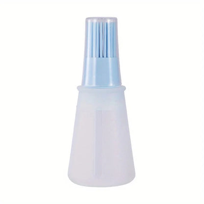 Rubber BBQ Oil Dispenser Basting Brush, 1 or 3 Piece, Blue, Pink or Green - Blue 1pc