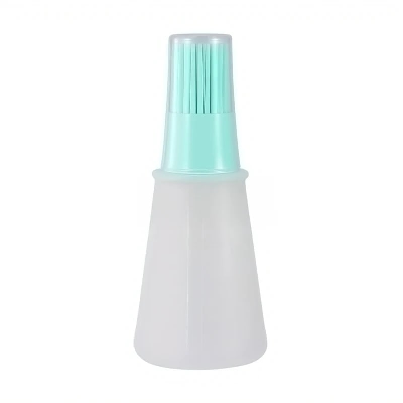 Rubber BBQ Oil Dispenser Basting Brush, 1 or 3 Piece, Blue, Pink or Green - Green 1pc