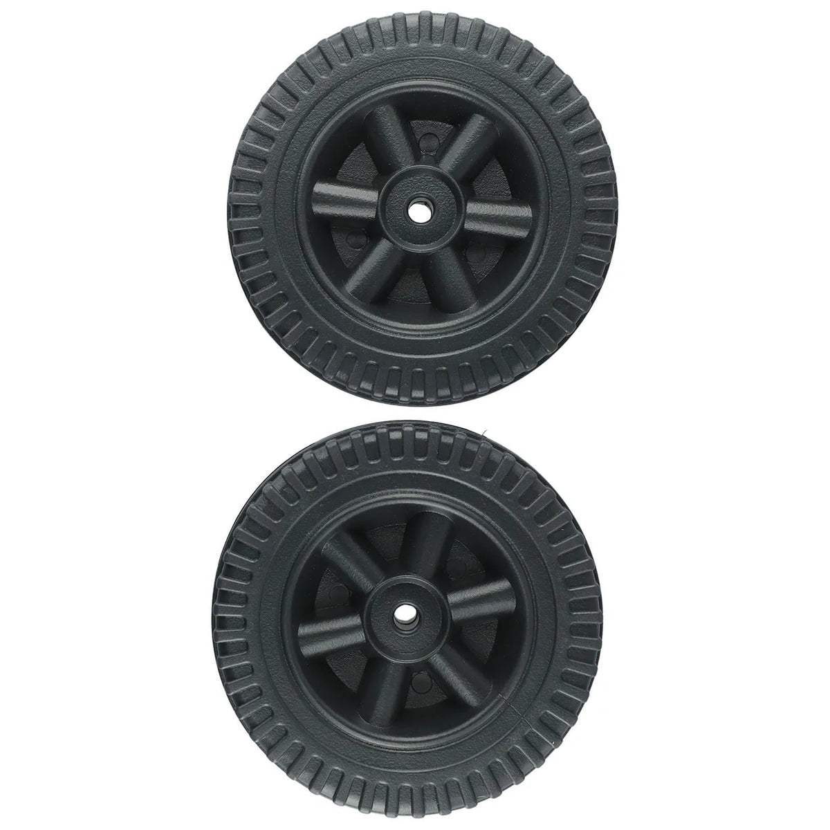 LEENKEA BBQ Grill Wheels, Plastic, 152mm, 8-10mm Hole, 2 Pack