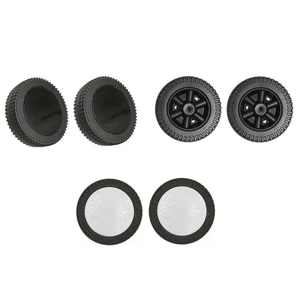 LEENKEA BBQ Grill Wheels, Plastic, 152mm, 8-10mm Hole, 2 Pack
