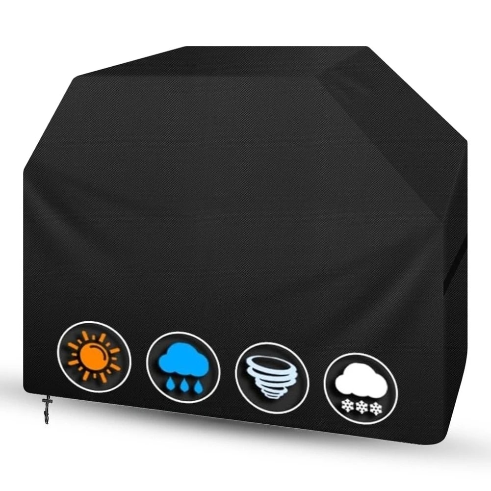 Waterproof BBQ Cover for Gas Grill, Windproof UV-Resistant Fabric, 5 Sizes