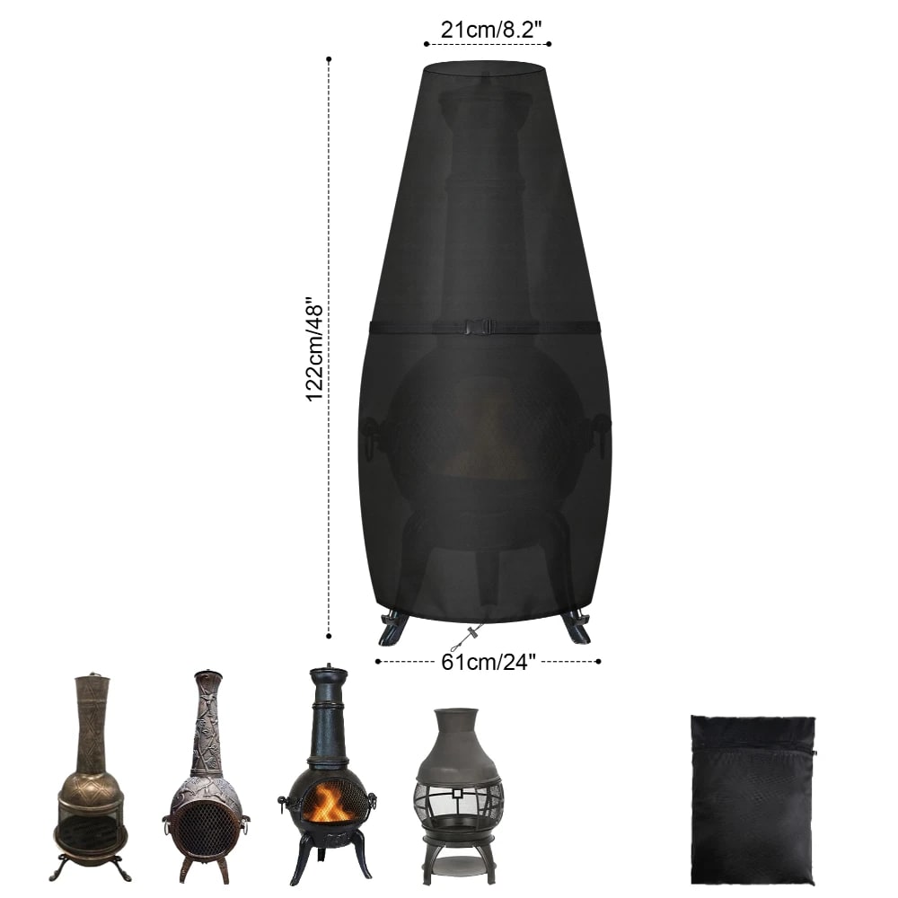 Waterproof BBQ Cover for Gas Grill, Windproof UV-Resistant Fabric, 5 Sizes - 122x21x61CM