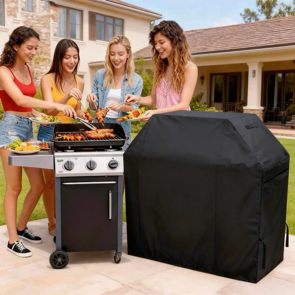 Waterproof Outdoor BBQ Grill Cover, UV-Resistant Fabric, 5 Size Options