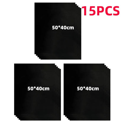 Non-stick BBQ Grill Mat, Teflon, Reusable, 33 x 40cm or 50 x 40cm - 50x40cm 15pcs