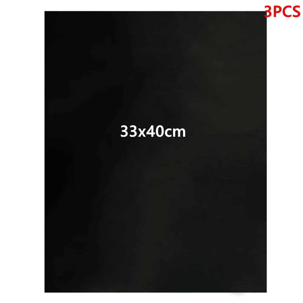 Non-stick BBQ Grill Mat, Teflon, Reusable, 33 x 40cm or 50 x 40cm - 33x40cm 3pcs