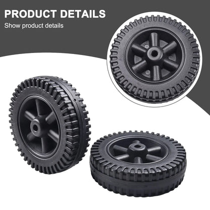 BBQ Grill Wheels 152mm Plastic Heat-Resistant 2-Piece Set