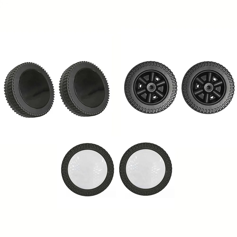BBQ Grill Wheels 152mm Plastic Heat-Resistant 2-Piece Set