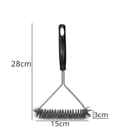 Leeseph Stainless Steel BBQ Grill Brush and Scraper with Hanging Loop - H