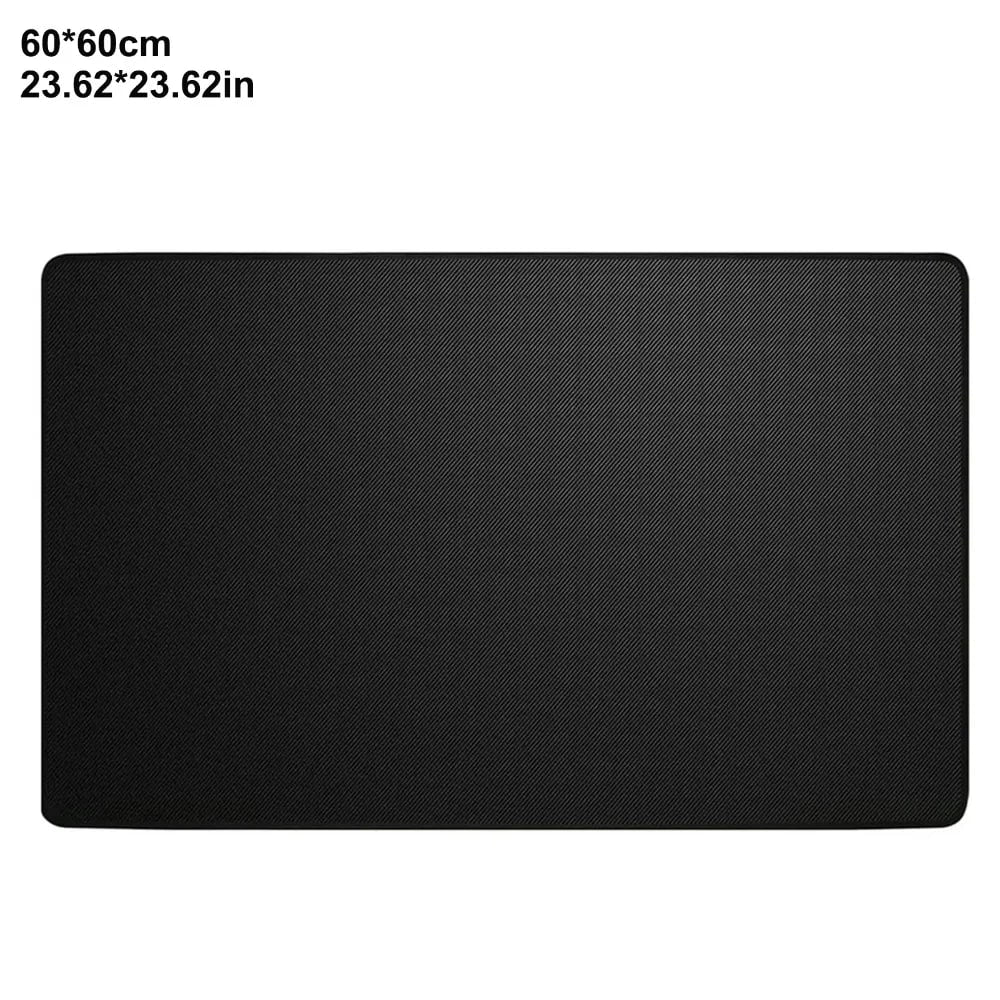 Fibreglass BBQ Protective Mat with Double-Sided Silicone, Black, 3 Sizes - 60-60cm