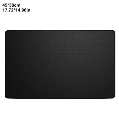 Fibreglass BBQ Protective Mat with Double-Sided Silicone, Black, 3 Sizes - 45-38cm