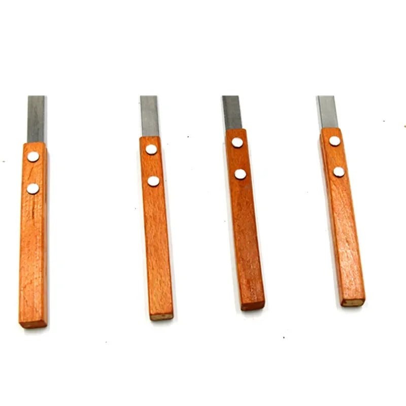 Stainless Steel BBQ Skewers with Wooden Handles, 39-59cm